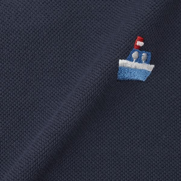 交通工具刺繡短袖POLO衫