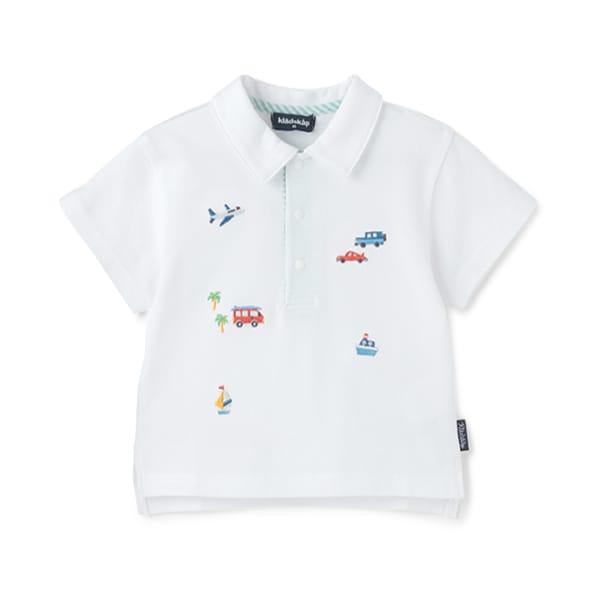 交通工具刺繡短袖POLO衫
