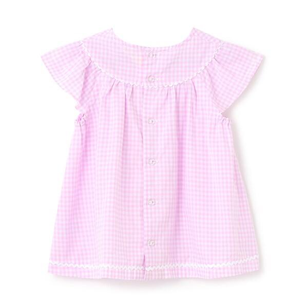 格子紋長款上衣