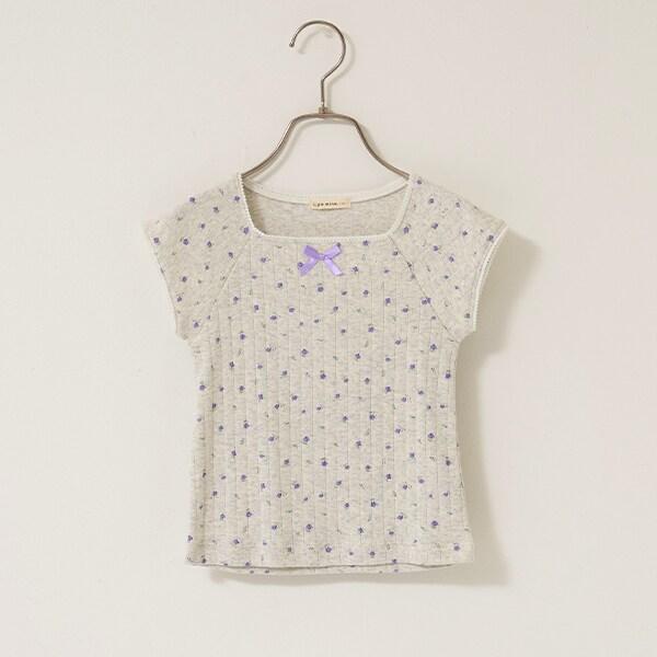 花卉印花超短上衣