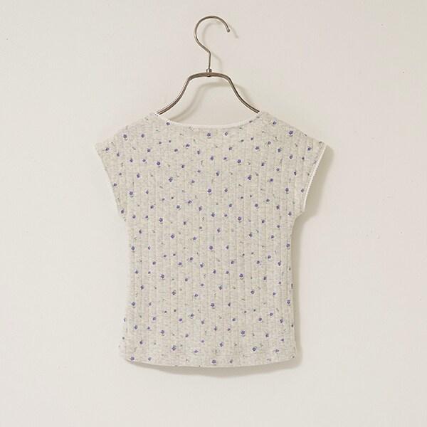 花卉印花超短上衣