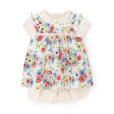 附圍裙短款連體衣