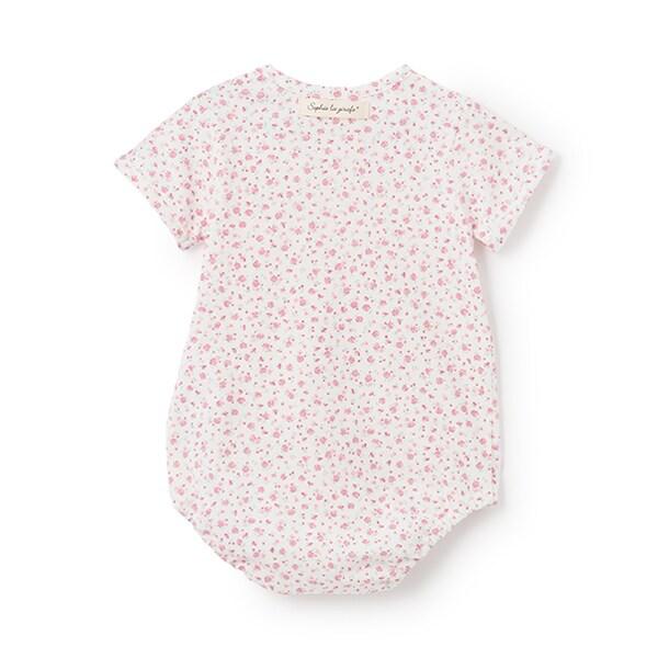 花卉圖案天竺連體衣