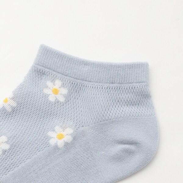 花卉網眼運動鞋襪