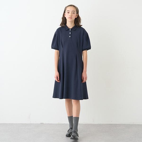 *【接觸冷感】POLO領連衣裙