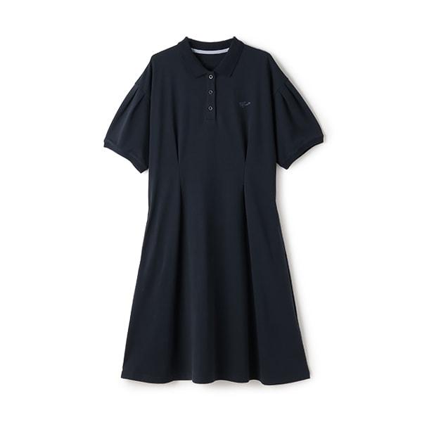 *【接觸冷感】POLO領連衣裙