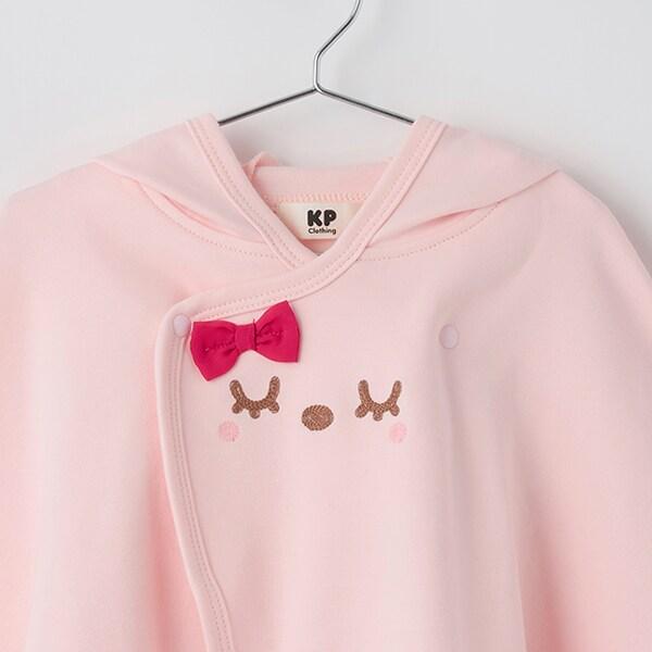 mimi立體耳朵刺繡連帽披風