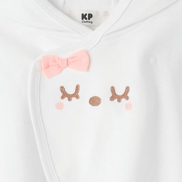 mimi立體耳朵刺繡連帽披風