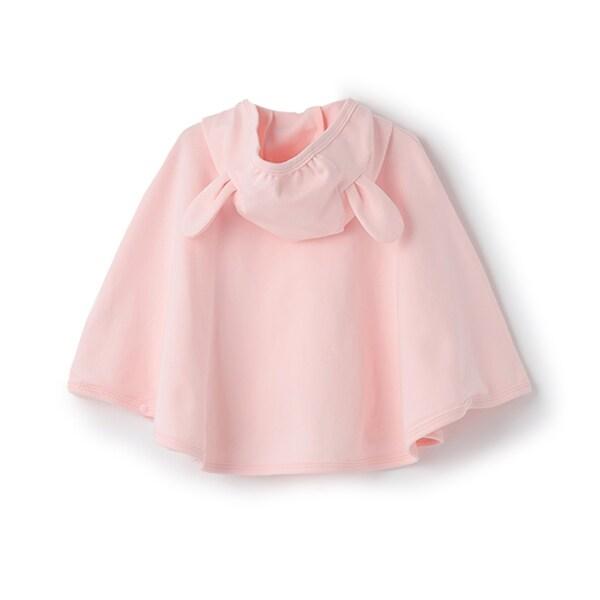 mimi立體耳朵刺繡連帽披風