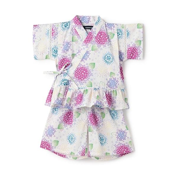 繡球花圖案家居和服