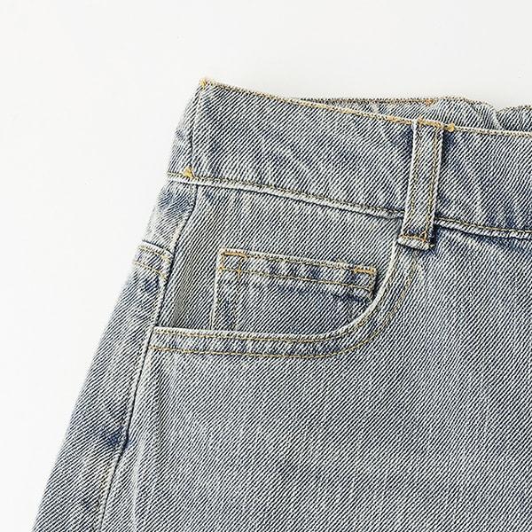 【LTXC】桶形破洞牛仔褲