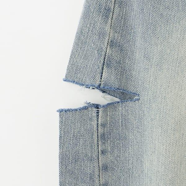 【LTXC】桶形破洞牛仔褲
