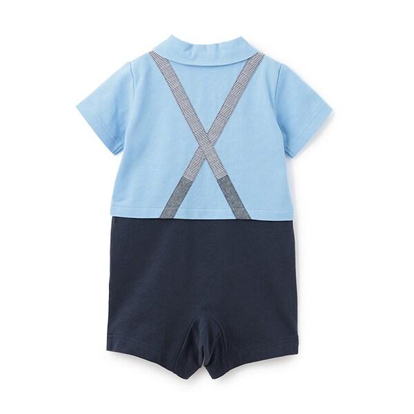 POLO領短款連體衣