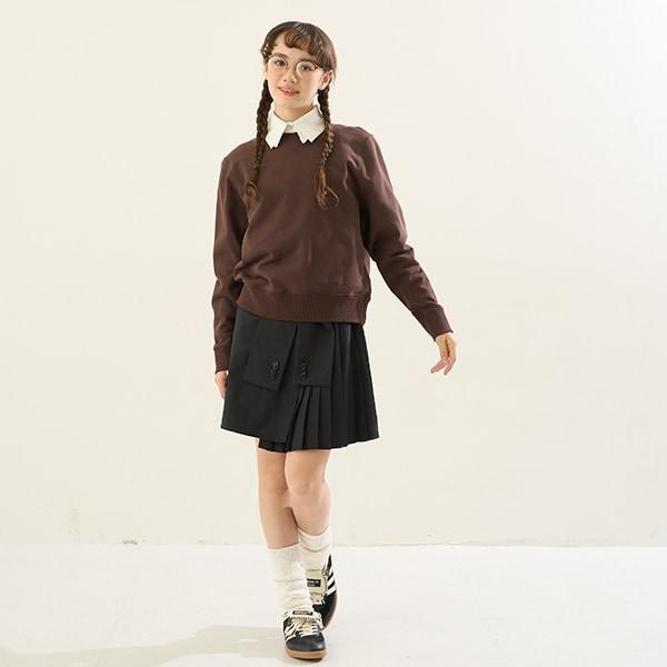 【AMI】高腰百褶裙褲