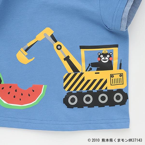 【くまモン】西瓜工程機械短袖T恤