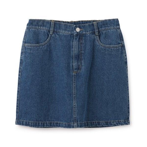 【基礎款】【GOODPRICE】牛仔斜紋臺形裙褲