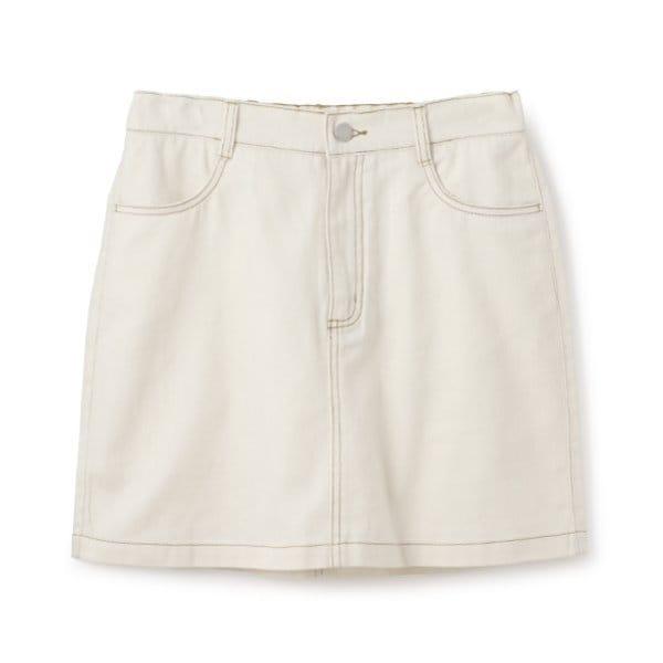 【基礎款】【GOODPRICE】牛仔斜紋臺形裙褲