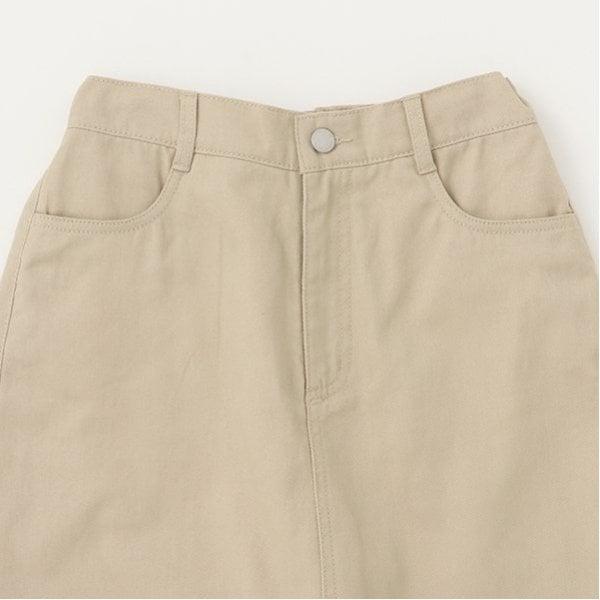 【基礎款】【GOODPRICE】牛仔斜紋臺形裙褲