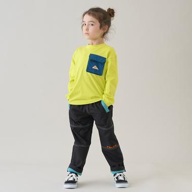 【KELTY】拼色拼接縫線長褲