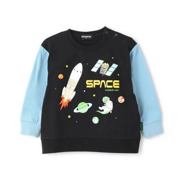 拼接袖長袖T恤【JAXA LABEL】