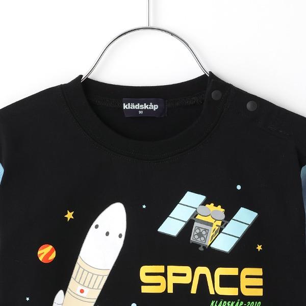 拼接袖長袖T恤【JAXA LABEL】