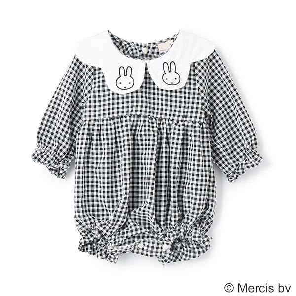 【Miffy】刺繡翻領拼接連體衣