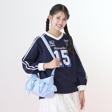 蝴蝶結翻蓋單肩包