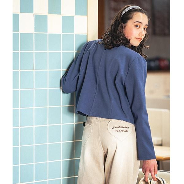 無領拉鍊開衫T恤套裝