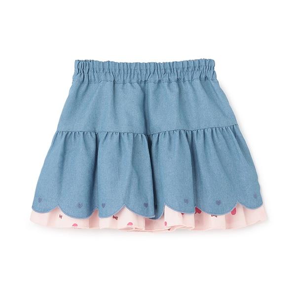 愛心圖案雙面穿裙(100-130cm)