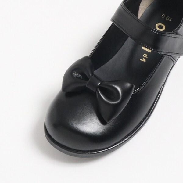 KPDECO 蝴蝶結裝飾合成皮帶扣鞋(18~21)