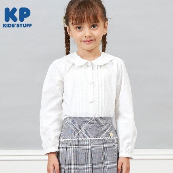 KP(ケーピー)波浪邊領口襯衫(110~130)