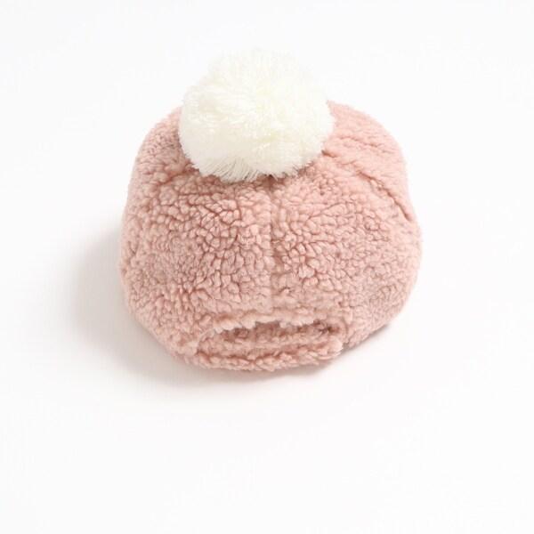 KPDECO 羊羔絨毛球裝飾棒球帽(M~L)