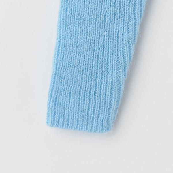 針織開衫&花卉刺繡連衣裙套裝