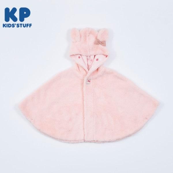 KP(ケーピー)羊羔絨mimi刺繡蝴蝶結披風