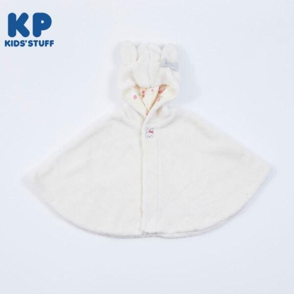 KP(ケーピー)羊羔絨mimi刺繡蝴蝶結披風