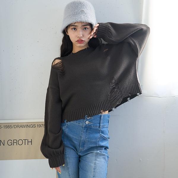 【LTXC】破洞針織衫