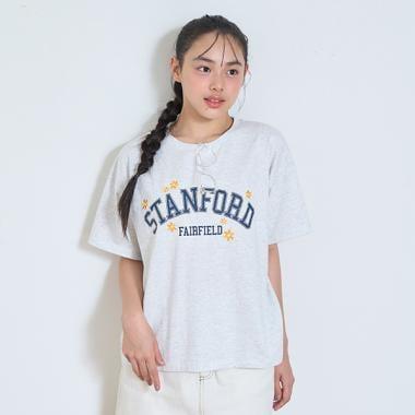 【GOODPRICE】【純棉100%】花卉學院風T恤
