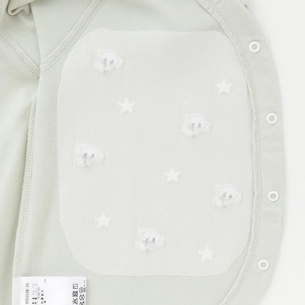 【有機棉】動物刺繡兩用連體衣