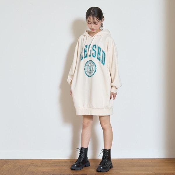 【GOODPRICE】加絨連帽衛衣裙