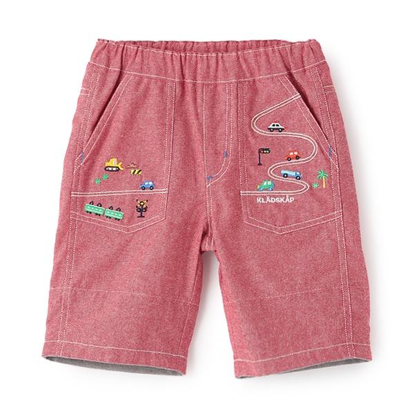 【人氣商品再次到貨】交通工具刺繡五分褲