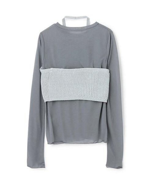 透視T恤*亮片吊帶背心套裝