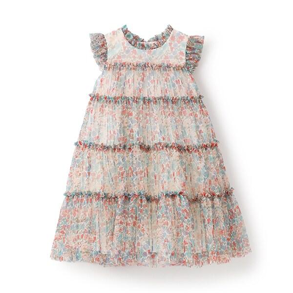 Liberty印花網紗連衣裙