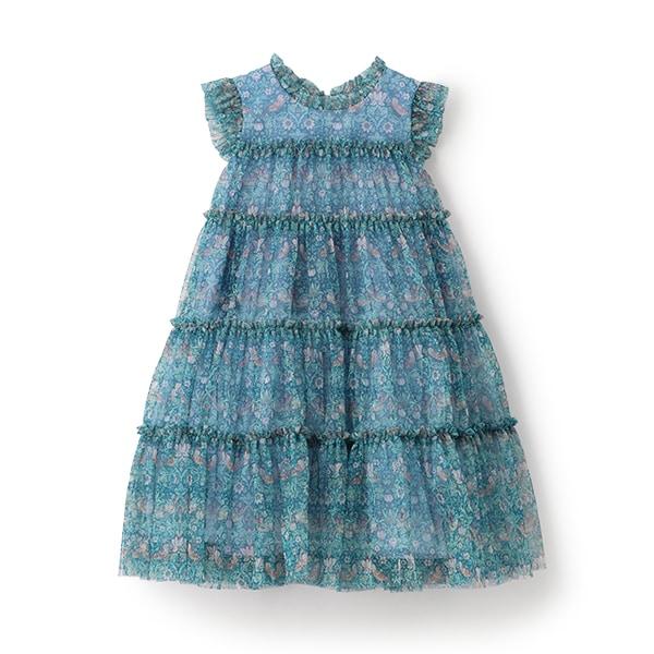 Liberty印花網紗連衣裙