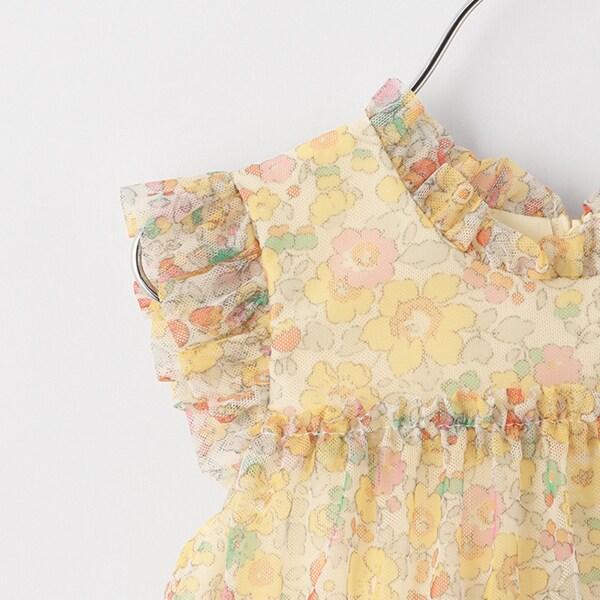 Liberty印花網紗連衣裙