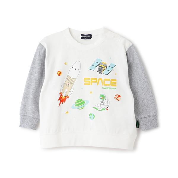 拼接袖長袖T恤【JAXA LABEL】