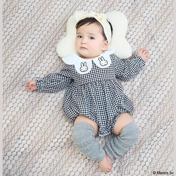 【Miffy】刺繡翻領拼接連體衣