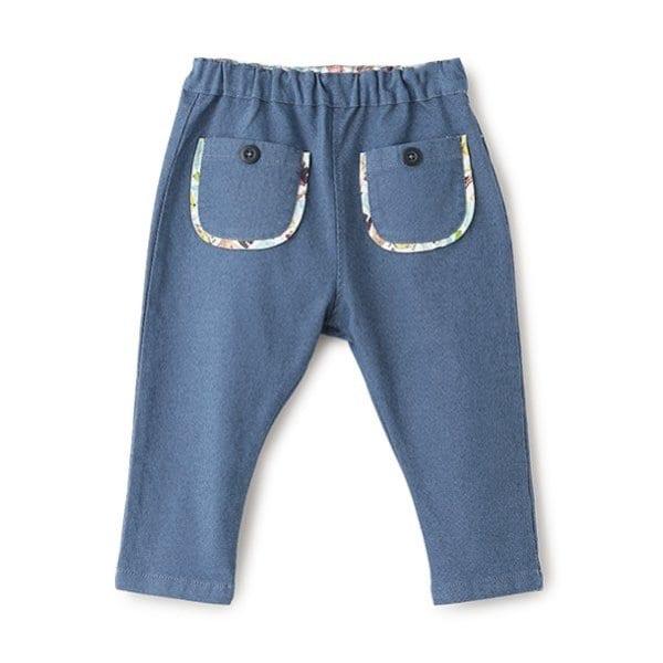 九分彈力斜紋褲