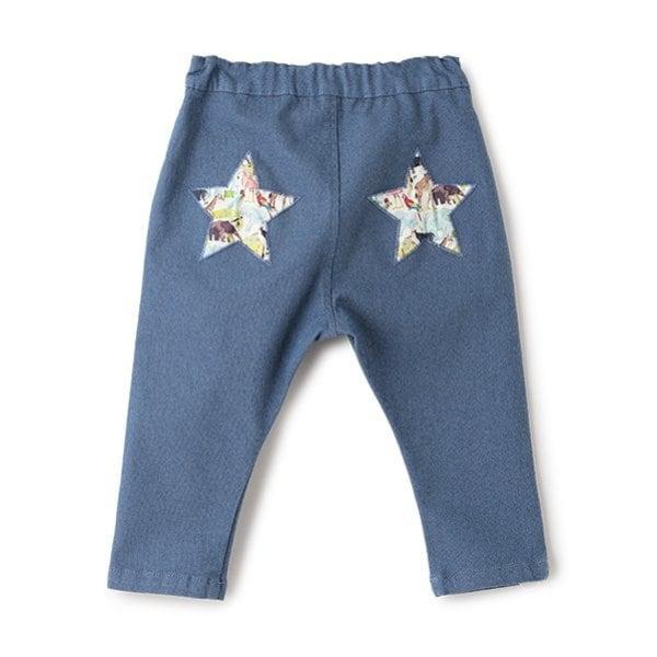 九分彈力斜紋褲