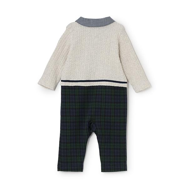 麻花針織疊穿連體衣