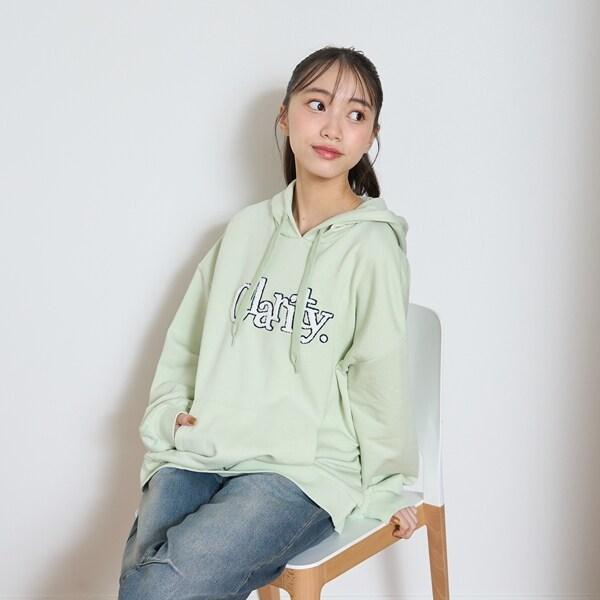 【GOODPRICE】毛圈繡字母連帽衛衣